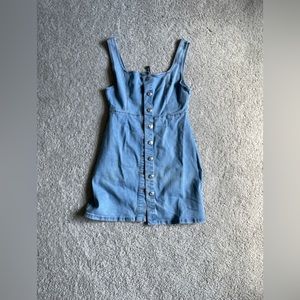 Primark Denim Dungaree-style Skirt. Size 6